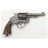 Image 1 : Modern copy of a Smith & Wesson DA hand ejector, .32 cal., 4-1/2” barrel, blue finish, checkered hor