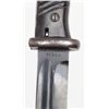 Image 5 : Mauser model 98 bayonet from Nazi era marked 41 ASW with scabbard and leather frog or hanger. The bl