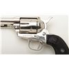 Image 4 : Colt SAA 2nd Generation revolver, .45 cal., 5-1/2” barrel, nickel finish, checkered hard rubber grip
