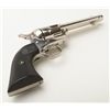 Image 6 : Colt SAA 2nd Generation revolver, .45 cal., 5-1/2” barrel, nickel finish, checkered hard rubber grip