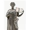 Image 2 : Vintage desk set showing Greek goddess probably Minerva in silver plated metal from the Victorian er