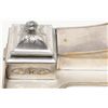 Image 3 : Vintage desk set showing Greek goddess probably Minerva in silver plated metal from the Victorian er
