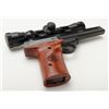 Image 8 : Smith & Wesson Model 22A-1 semiautomatic target grade pistol showing Simmons pistol scope mounted on