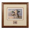 Image 1 : Lot of 2 limited edition prints with duck stamps showing identical artwork. Item number 1 is a signe
