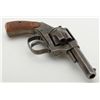 Image 4 : Hopkins & Allen XL DA revolver, .32 cal., 3” octagon barrel, folding hammer, grey patina, checkered 