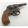 Image 5 : Hopkins & Allen XL DA revolver, .32 cal., 3” octagon barrel, folding hammer, grey patina, checkered 