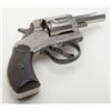 Image 6 : H&R Arms Co. Model 1904 DA revolver, .38 S&W cal., 2-1/2” octagon barrel, nickel finish, checkered b