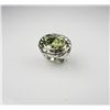 Image 2 : Unique Designer Green Quartz Ring with Tropical Leaf Motif very well made (looks like DAVID YURMAN) 