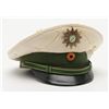 German military dress cap; interior marked “Bamberger Mutzen-industrie Bund 18/91/33”; brim, visor, 