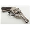 Image 5 : Forehand Arms Co. DA hammerless top break revolver, .38 cal., 3-1/4” barrel, nickel finish, checkere