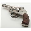 Image 7 : Forehand Arms Co. DA hammerless top break revolver, .38 cal., 3-1/4” barrel, nickel finish, checkere