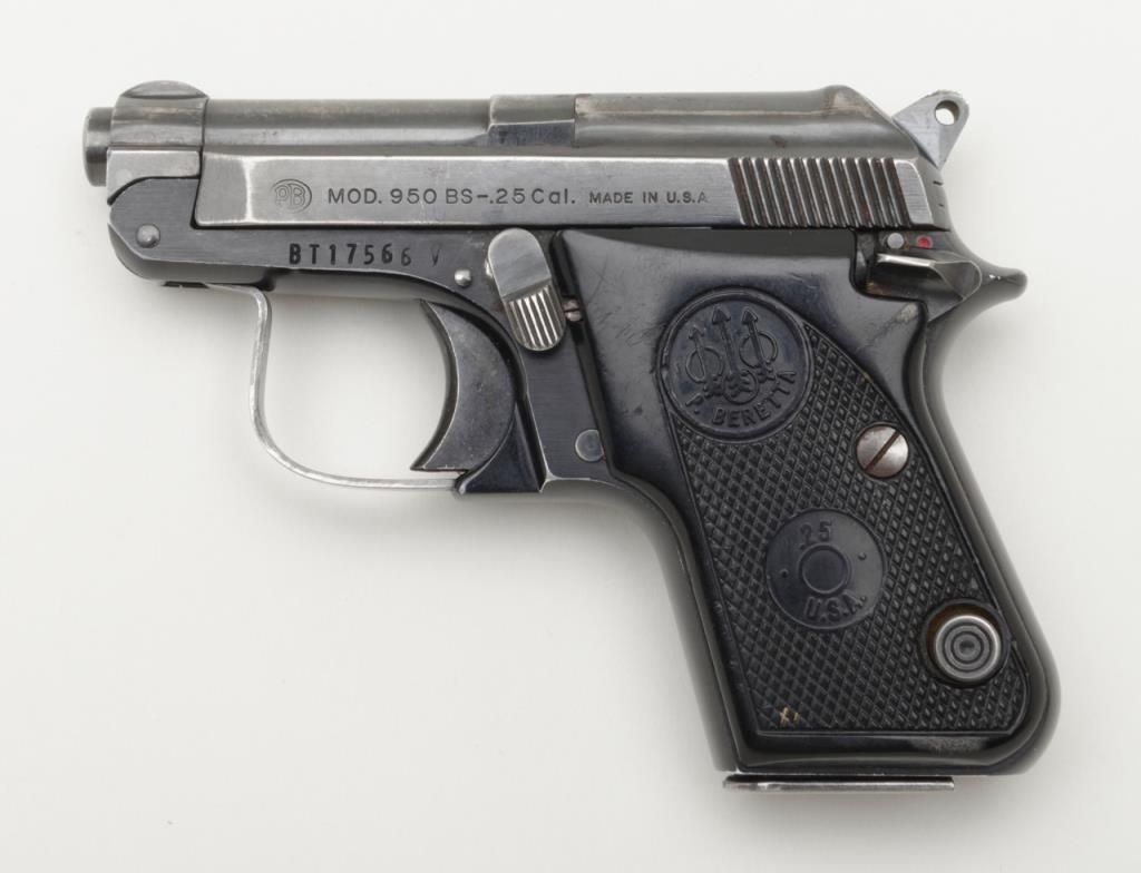 Model 950 Beretta Model 950 BS, .25 ACP caliber semi-automatic pistol, serial ...