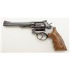 Image 2 : Smith & Wesson Model 14-3 DA revolver, .38 Special cal., 6” pinned barrel, blue finish, custom wood 