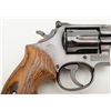 Image 4 : Smith & Wesson Model 14-3 DA revolver, .38 Special cal., 6” pinned barrel, blue finish, custom wood 
