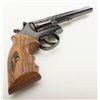 Image 6 : Smith & Wesson Model 14-3 DA revolver, .38 Special cal., 6” pinned barrel, blue finish, custom wood 