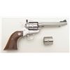Image 1 : ): Ruger New Model Single Six revolver, .22 cal. with extra .22 Mag. cylinder, 5-1/2” barrel, stainl