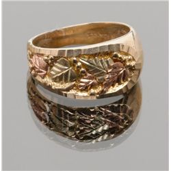 Vintage Black Hills Gold ladies ring in original box from Landstroms in mint condition made more tha vintage black hills gold ladies rings