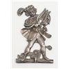 Image 1 : Pocket watch hanger in form of man with lute. Great for displaying vintage pocket watches. Probably 