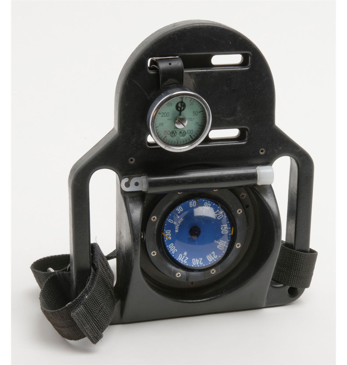 Navy Seal dive compass board with depth gauge and Ritchie compass. Est ...