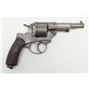 French St. Etienne Model 1873 DA revolver, 11mm cal., 4-1/2” barrel, checkered wood grips, #H 95168 