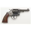 Image 1 : Colt Official Police DA revolver, .38 cal., 4” barrel, re-blued finish, wood grips, #558666 in overa
