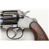 Image 4 : Colt Official Police DA revolver, .38 cal., 4” barrel, re-blued finish, wood grips, #558666 in overa
