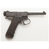 Japanese Nambu semi-auto pistol, 7mm cal., 4-1/2” barrel, blue finish, large guard, wood grips, #204