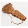 Image 2 : J.C. Higgins tooled leather holster and cartridge belt for .22 Mag. single action revolver in very g