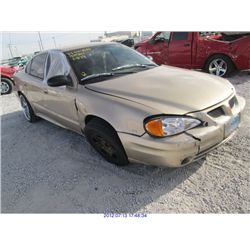 2003 - PONTIAC GRAND AM //REBUILT SALVAGE