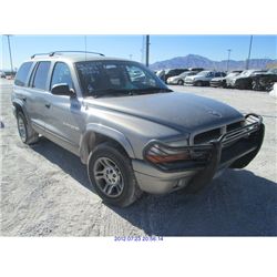 2001 - DODGE DURANGO //REBUILT SALVAGE