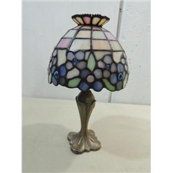 CONTEMPORARY DIE CAST METAL CANDLE HOLDER & SLAG