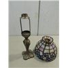 Image 2 : CONTEMPORARY DIE CAST METAL CANDLE HOLDER & SLAG