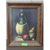 Image 3 : LOT 2 16X20 FRAME ORIGINAL OIL STILL LIFE PAINTING