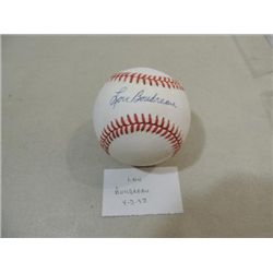 RAWLINGS BASEBALL AUTOGRAPHED LOU BOUDREAU NO COA