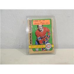 1971-72 TOPPS #79 HOCKEY PLAYER CARD GUY LAFLEUR