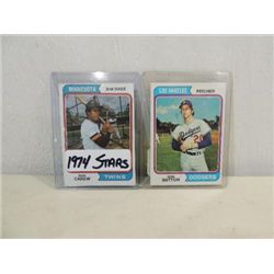 LOT 2 1974 TOPPS #50, 220 BASEBALL CARDS: CAREW &