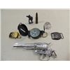 Image 1 : LOT 8 VARIOUS COLLECTIBLES: LENSATIC COMPASS, BOY