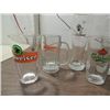 Image 2 : LOT 7 BREWERIANA BEER GLASSES: 4 BUDWEISER,