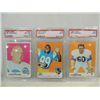 Image 1 : LOT 3 1969 TOPPS #218, 38, 82 GRADED FOOTBALL CARD