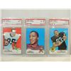 Image 1 : LOT 3 1969 TOPPS #41, 4, 128 GRADED FOOTBALL CARDS