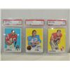 Image 1 : LOT 3 1969 TOPPS #66, 173, 141 GRADE FOOTBALL CARD
