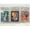 Image 1 : LOT 3 1995-96 GRADED MICHAEL JORDAN BASKETBALL