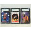 Image 1 : LOT 3 GRADED ELTON BRAND BASKETBALL ROOKIE CARDS: