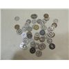 Image 1 : LOT 50 VINTAGE ASSORTED CITY BUS FARE TOKENS