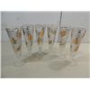 Image 1 : LOT 6 MID-CENTURY SALDON BARWARE PILSNER GLASSES: