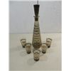 Image 1 : LOT 6 MID CENTURY MODERN LIQUOR DECANTER & 5 GLASS
