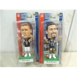 LOT 2 2002 PLAY MAKER BOBBLE HEADS: COUCH & WARNER