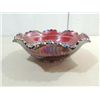 Image 1 : CONTEMPORARY L.E. SMITH PURPLE CARNIVAL GLASS BOWL
