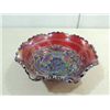Image 2 : CONTEMPORARY L.E. SMITH PURPLE CARNIVAL GLASS BOWL