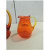 Image 3 : MID-CENTURY KANAWHA AMBERINA CRACKLE VASE, PITCHER
